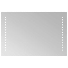 vidaXL LED Bathroom Mirror Transparent 60 x 40 cm Tempered Glass 2