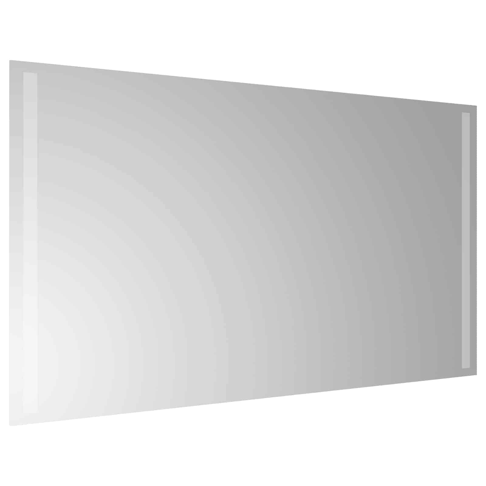 vidaXL LED Bathroom Mirror Transparent 90 x 50 cm Tempered Glass 4