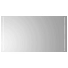vidaXL LED Bathroom Mirror Transparent 90 x 50 cm Tempered Glass 2
