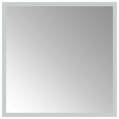 vidaXL LED Bathroom Mirror Transparent 40 x 40 cm Tempered Glass 2