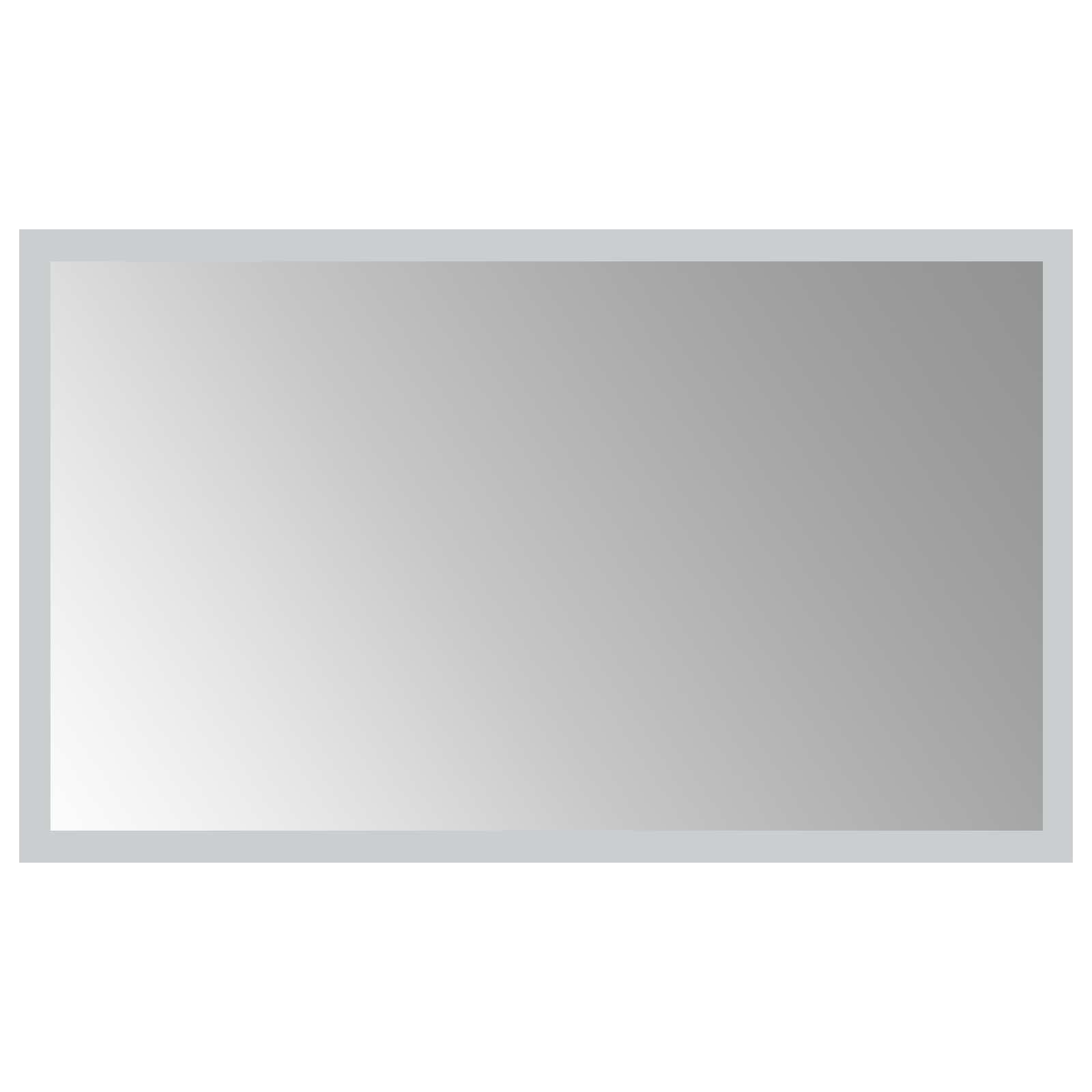 vidaXL LED Bathroom Mirror Transparent 50 x 30 cm Tempered Glass 2