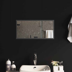 vidaXL LED Bathroom Mirror Transparent 60 x 30 cm Tempered Glass 1