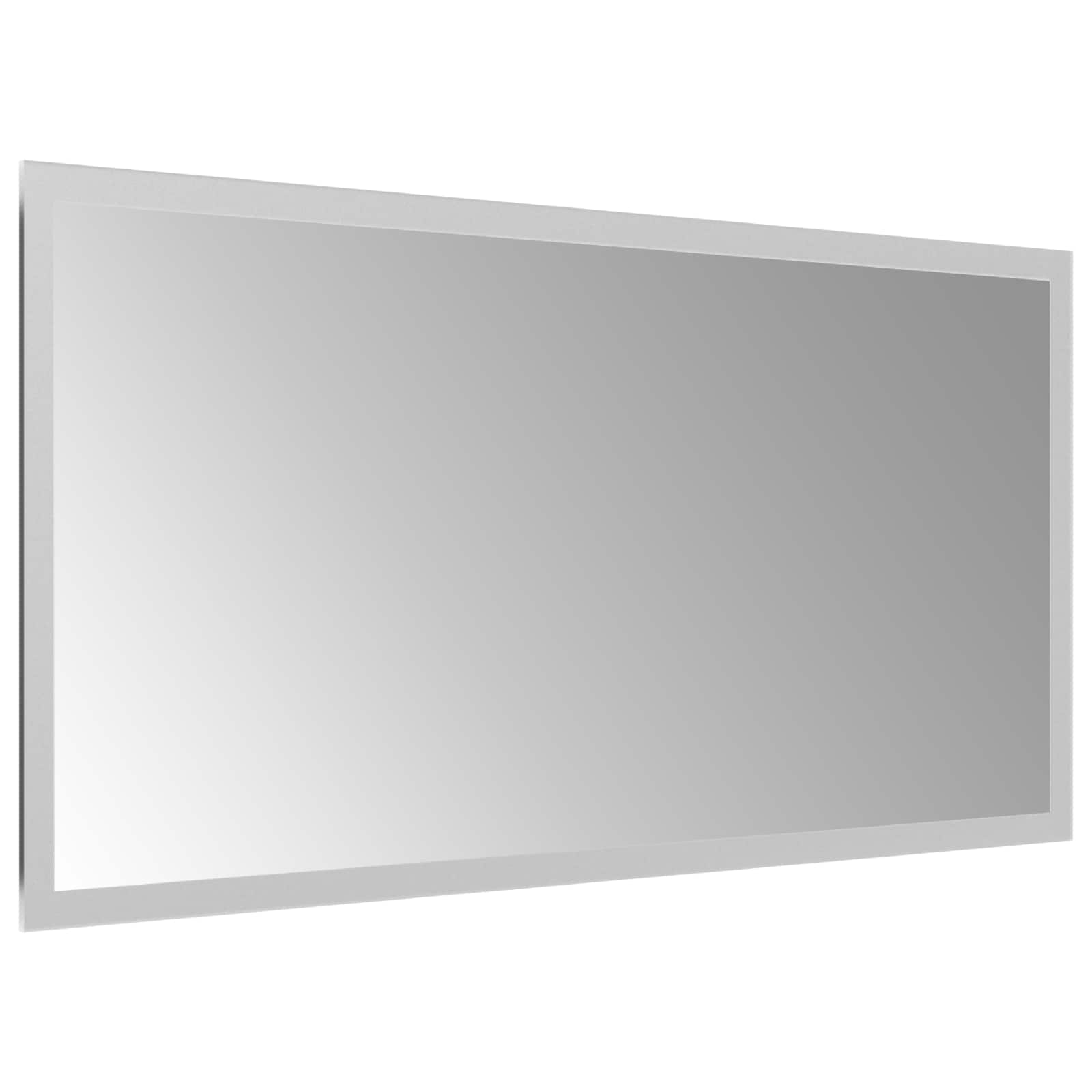 vidaXL LED Bathroom Mirror Transparent 60 x 30 cm Tempered Glass 4