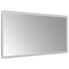 vidaXL LED Bathroom Mirror Transparent 60 x 30 cm Tempered Glass 4