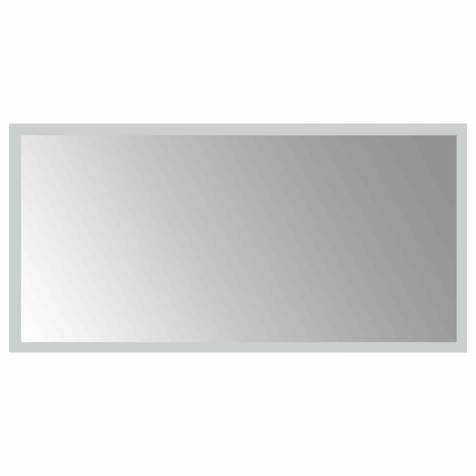 vidaXL LED Bathroom Mirror Transparent 60 x 30 cm Tempered Glass 2