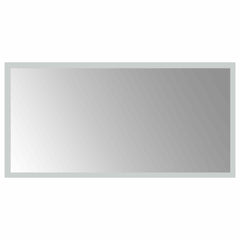 vidaXL LED Bathroom Mirror Transparent 60 x 30 cm Tempered Glass 2