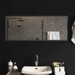 vidaXL LED Bathroom Mirror Transparent 100 x 40 cm Tempered Glass 1