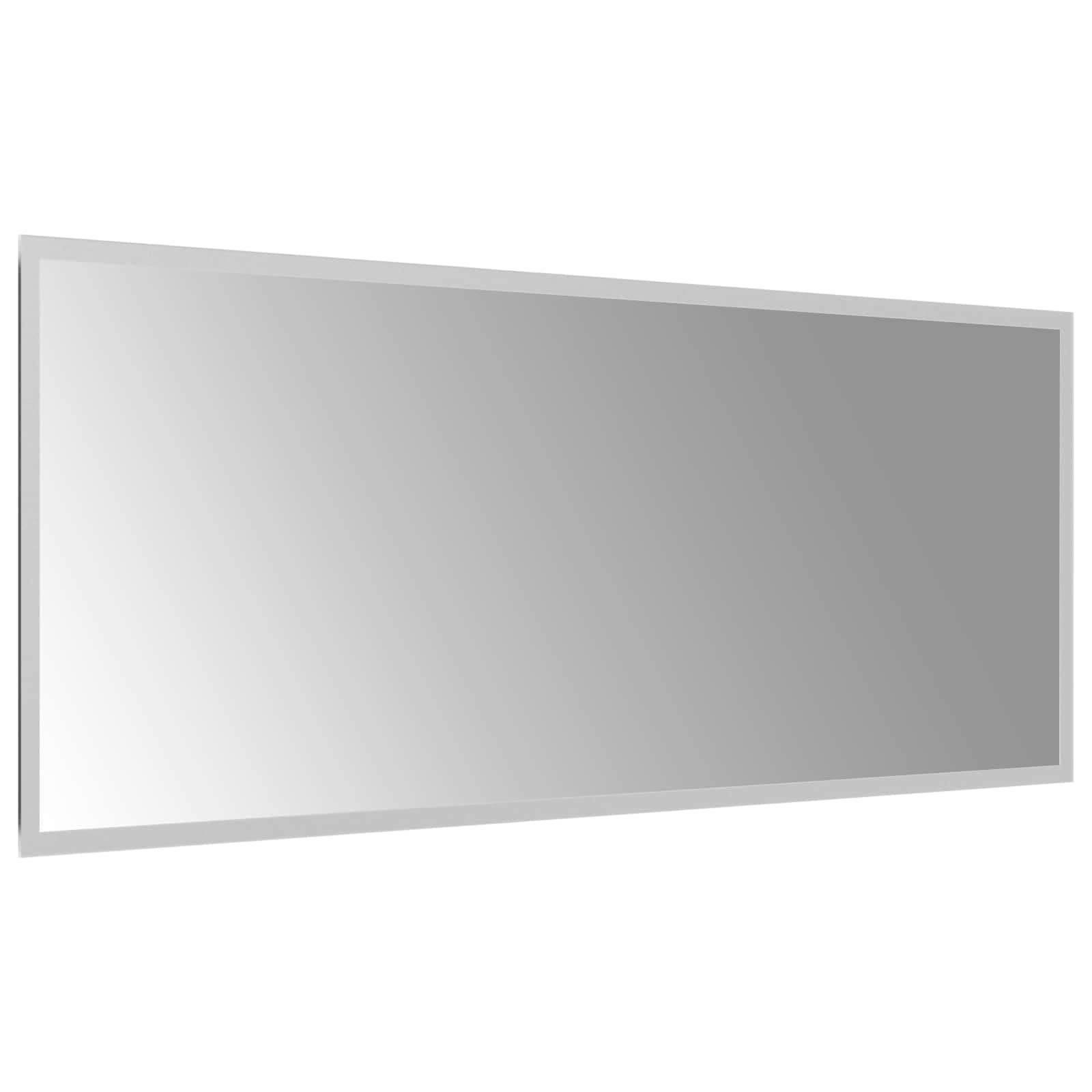 vidaXL LED Bathroom Mirror Transparent 100 x 40 cm Tempered Glass 4