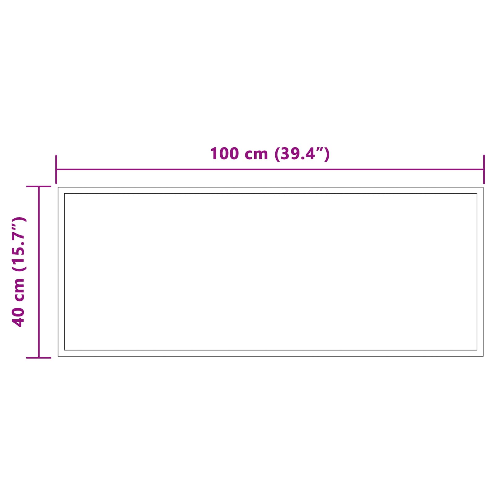 vidaXL LED Bathroom Mirror Transparent 100 x 40 cm Tempered Glass 5