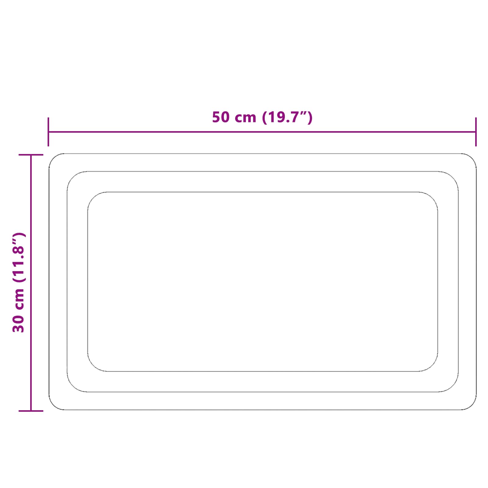 vidaXL LED Bathroom Mirror Transparent 50 x 30 cm Tempered Glass 5