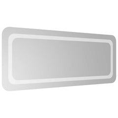 vidaXL LED Bathroom Mirror Transparent 100 x 40 cm Tempered Glass 4