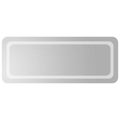 vidaXL LED Bathroom Mirror Transparent 100 x 40 cm Tempered Glass 2