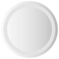 vidaXL LED Bathroom Mirror Transparent Ø 40 cm Tempered Glass 2