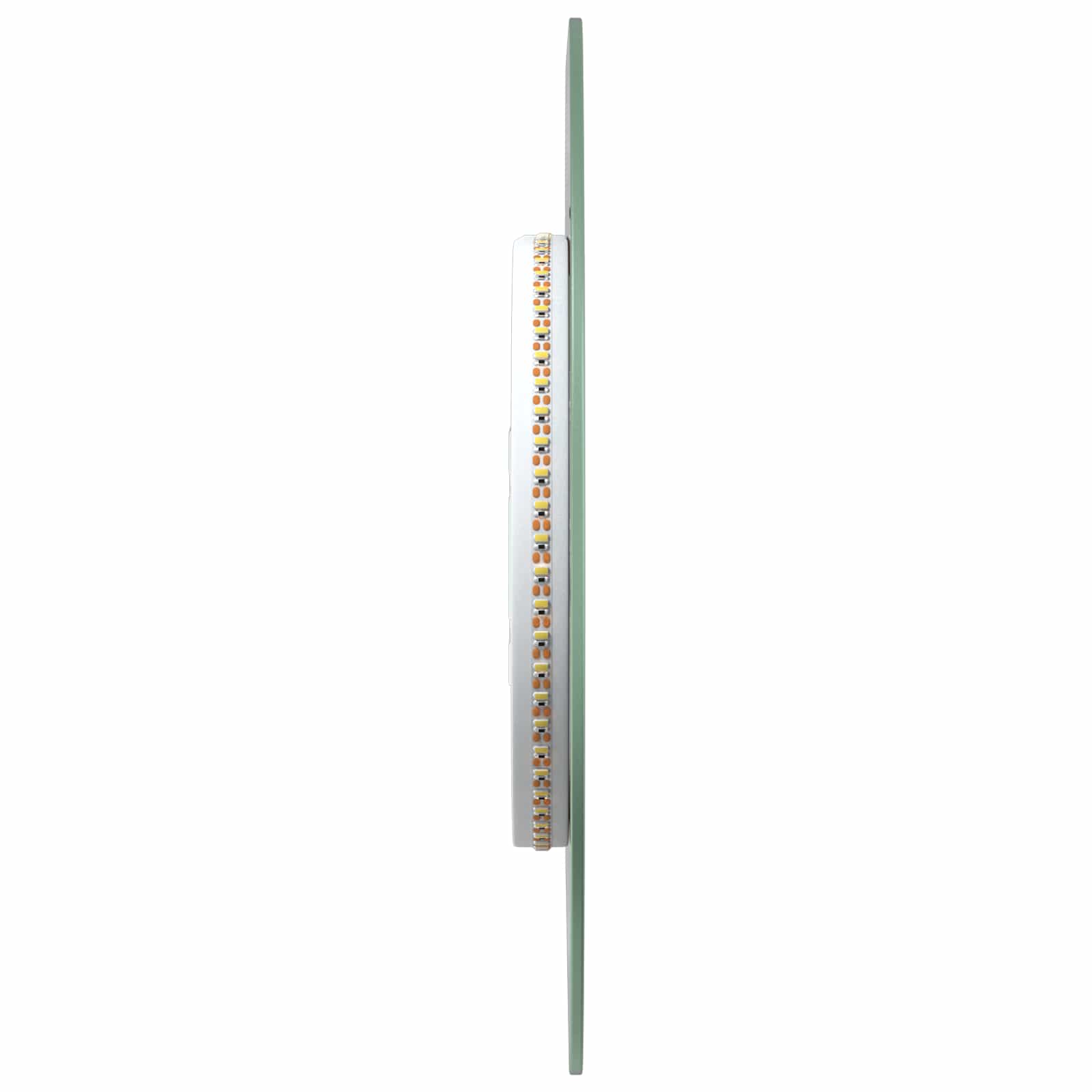 vidaXL LED Bathroom Mirror Transparent Ø 40 cm Tempered Glass 6