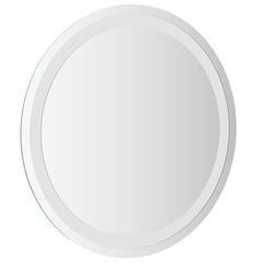 vidaXL LED Bathroom Mirror Transparent Ø 50 cm Tempered Glass 5