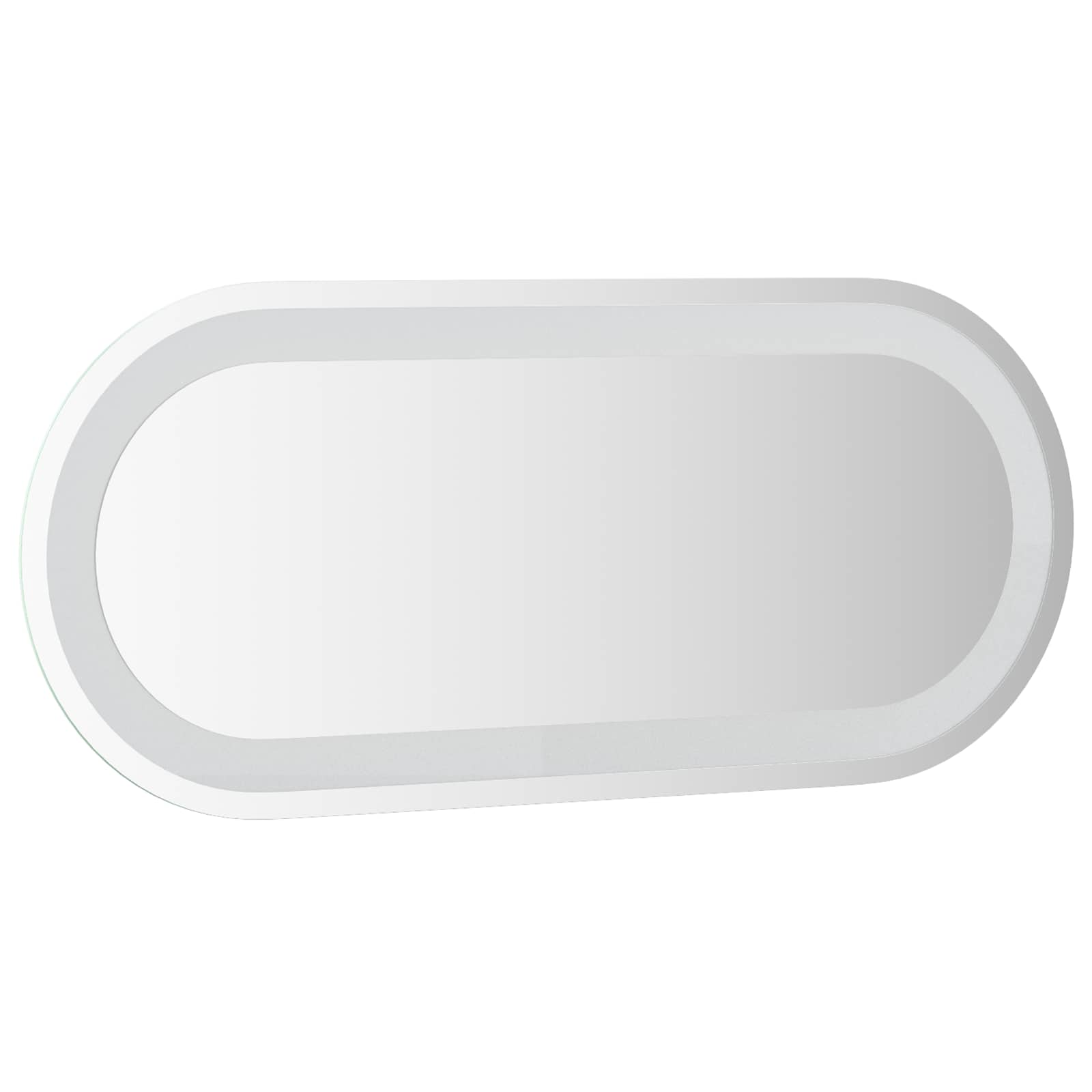 vidaXL LED Bathroom Mirror Transparent 70 x 30 cm Tempered Glass 4