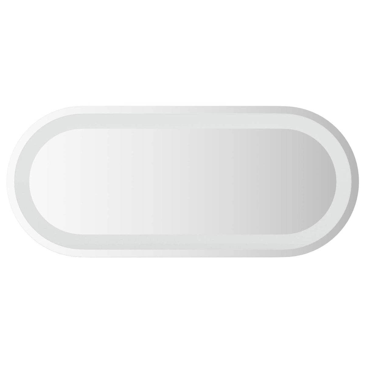 LED Bathroom Mirror Transparent Tempered Glass 70 cm 30 cm