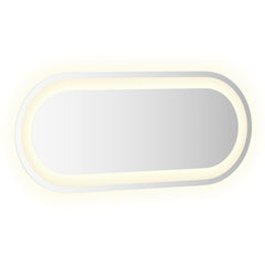vidaXL LED Bathroom Mirror Transparent 70 x 30 cm Tempered Glass 3