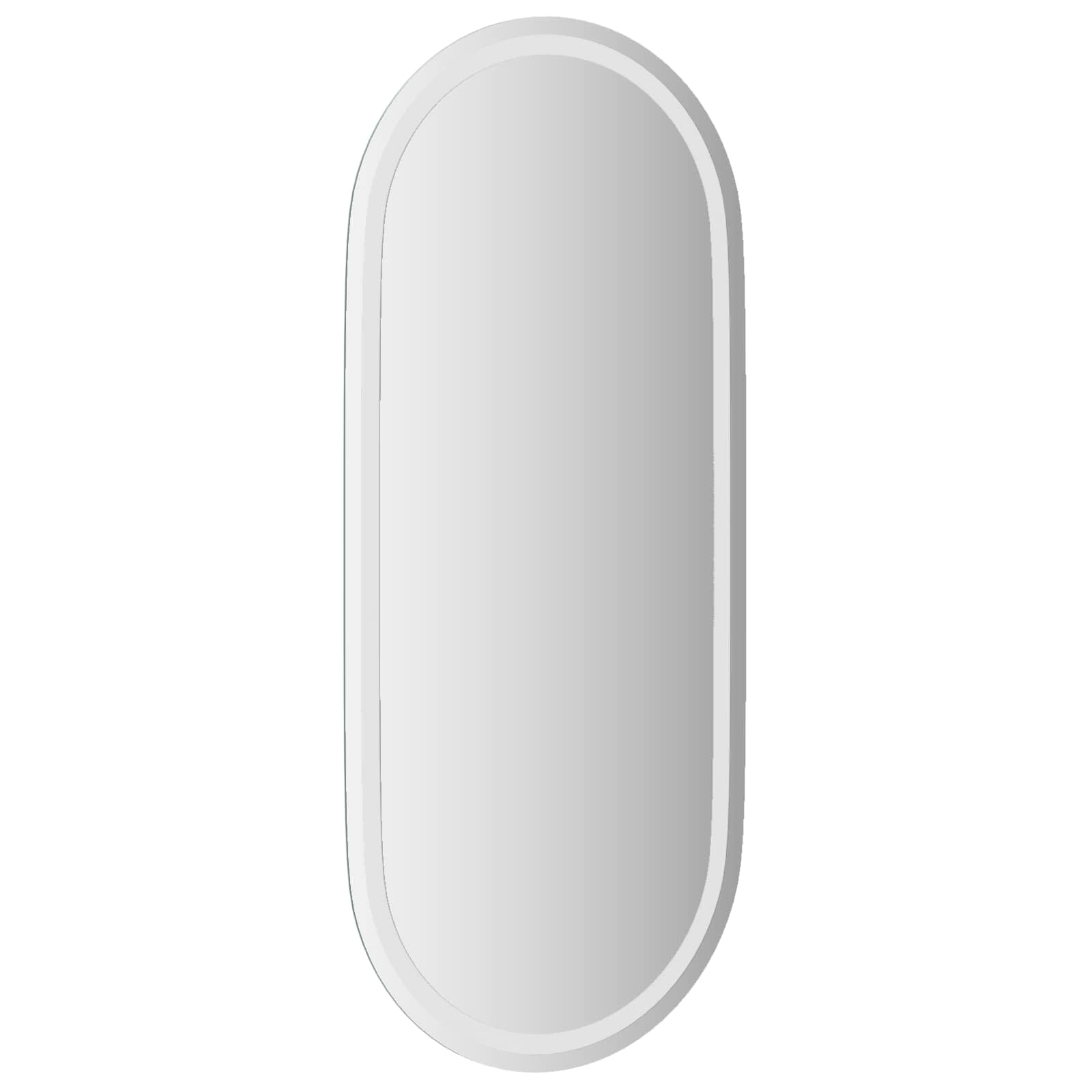 vidaXL LED Bathroom Mirror Transparent 100 x 45 cm Tempered Glass 6