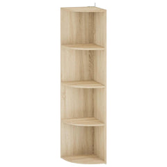 Corner Shelf 4-Tier 31.5 x 31 x 130 cm Engineered Wood Sonoma oak