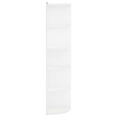 Corner Shelf 5-Tier 41.5 x 41.5 x 178 cm Engineered Wood White