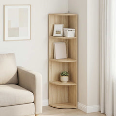 Corner Shelf 4-Tier 41.5 x 41.5 x 143 cm Engineered Wood Sonoma oak