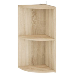 vidaXL Corner Shelf 2-Tier 41.5 x 41.5 x 72 cm Engineered Wood 2