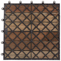 vidaXL Decking Tile 20 pcs Grey 30 x 30 cm Acacia Hardwood 3