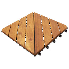 vidaXL Decking Tile 20 pcs Brown 30 x 30 cm Acacia Hardwood 1
