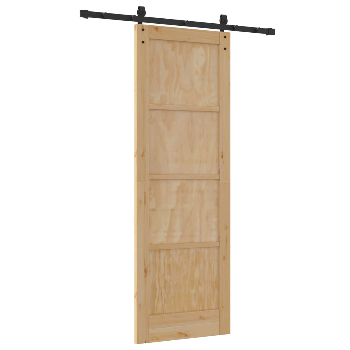 Sliding Door Engineered Wood Natural 73.5 cm 211 cm 152.5 cm