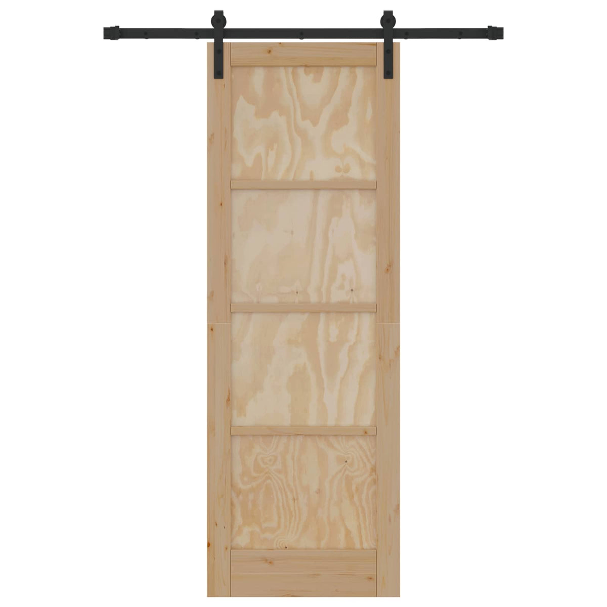 Sliding Door Engineered Wood Natural 73.5 cm 211 cm 152.5 cm