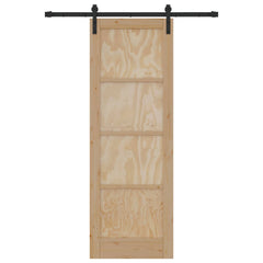 Sliding Door Engineered Wood Natural 73.5 cm 211 cm 152.5 cm