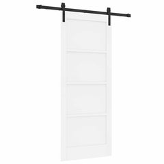 Sliding Door Engineered Wood White 152.5 cm