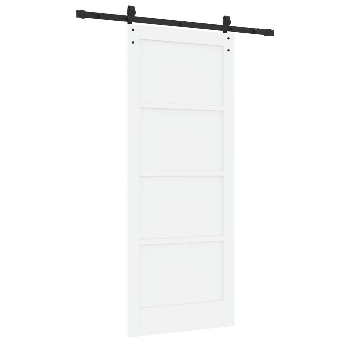 Sliding Door Engineered Wood White 152.5 cm