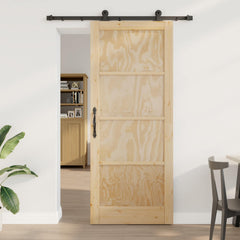 Sliding Door ORKDAL Engineered Wood Natural 86 cm 211 cm 152.5 cm
