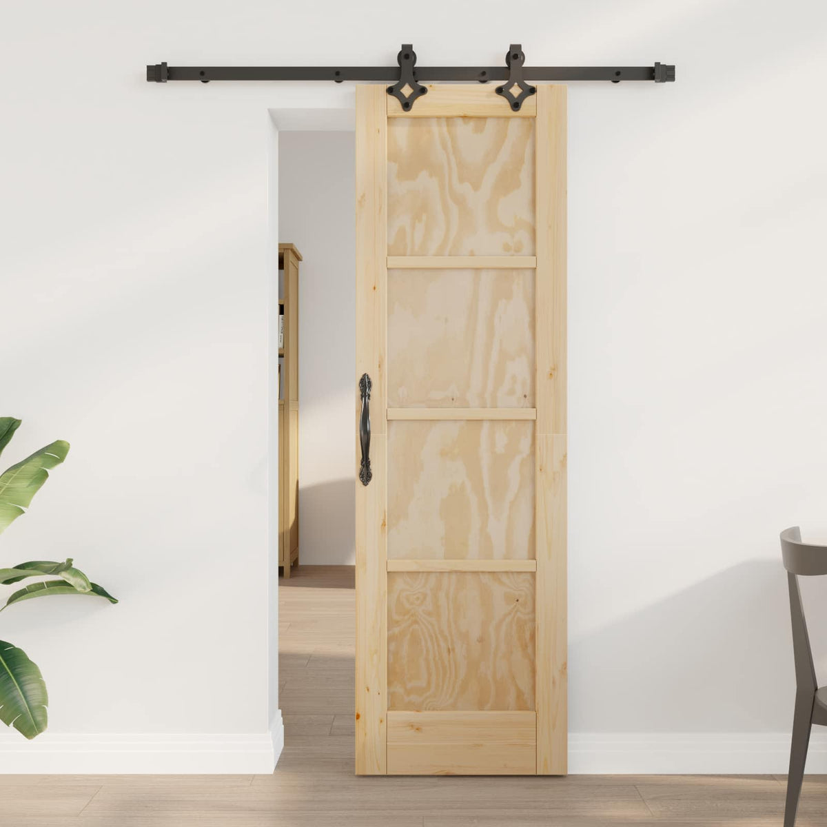 Sliding Door ORKDAL Engineered Wood Natural 61 cm 198.5 cm 152.5 cm