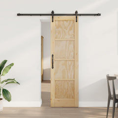 Sliding Door ORKDAL Engineered Wood 183 cm Natural and black 61 cm 198.5 cm