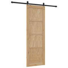 Sliding Door ORKDAL Engineered Wood 183 cm Natural and black 73.5 cm 211 cm