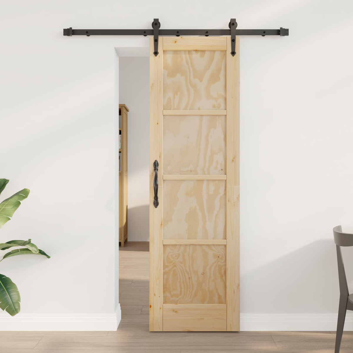 Sliding Door ORKDAL Engineered Wood Natural 61 cm 198.5 cm 152.5 cm