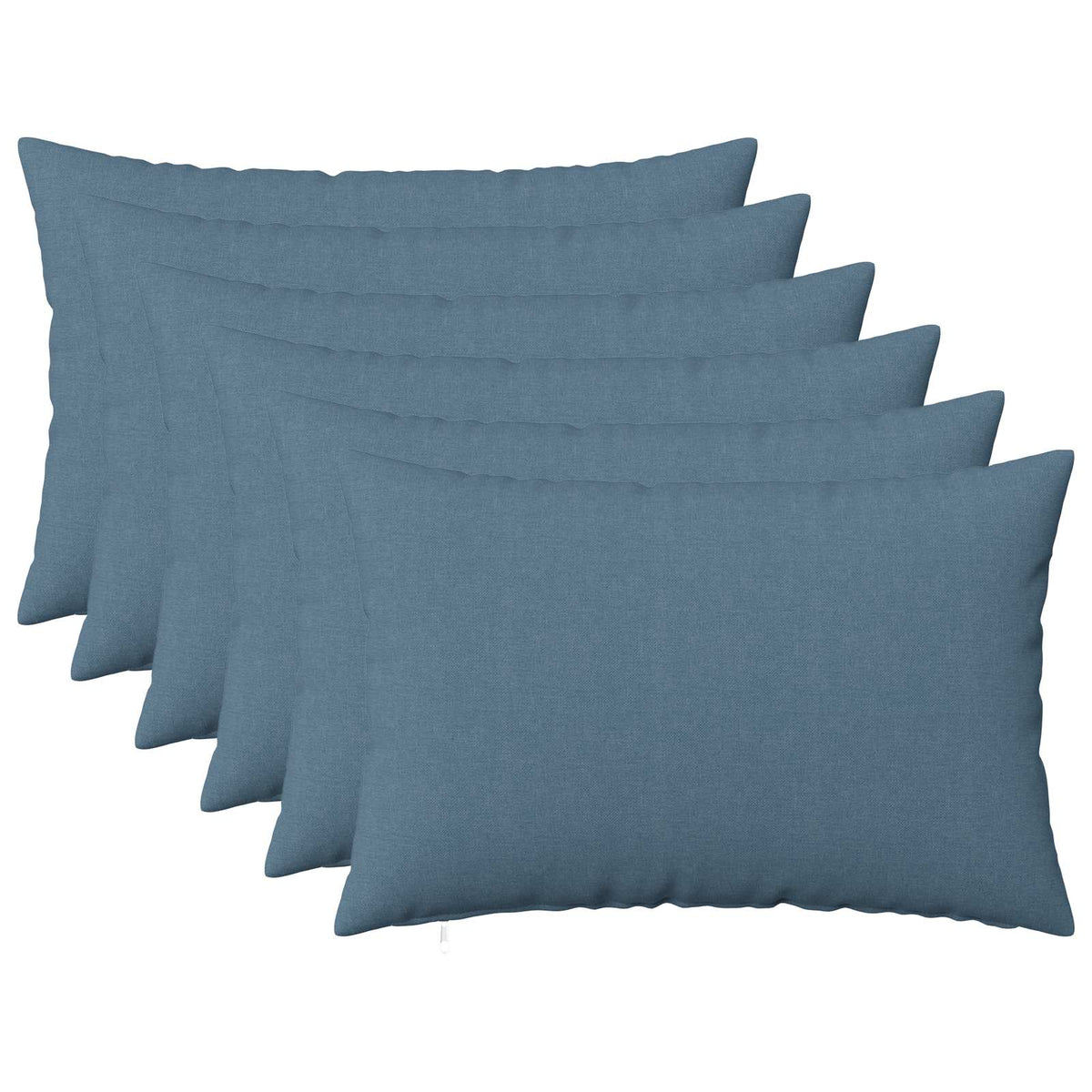 Cushion with Pillow HEERLEN 6 pcs Jeans Blue Fabric, image 2