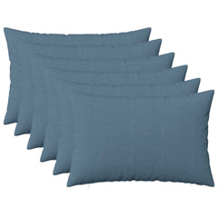 Cushion with Pillow HEERLEN 6 pcs Jeans Blue Fabric, image 2
