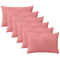 vidaXL Cushion with Pillow HEERLEN 6 pcs Pink Velvet 1