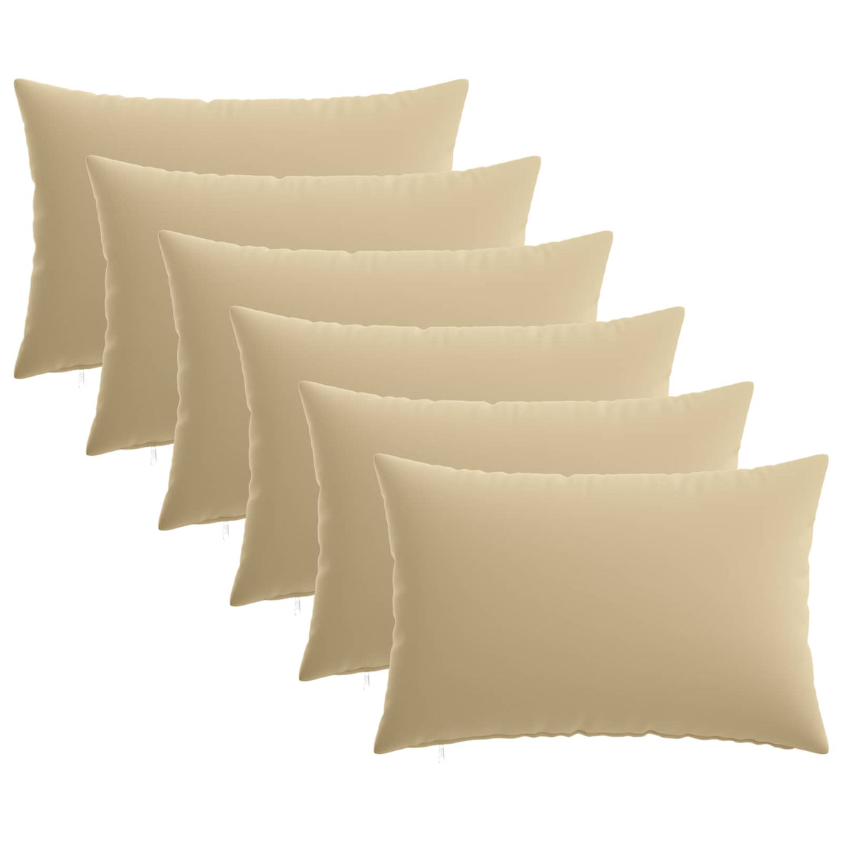 vidaXL Throw Pillow 6 pcs HEERLEN Beige 30 x 50 cm Polyester 2