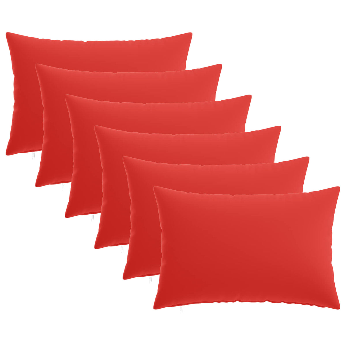 vidaXL Throw Pillow 6 pcs HEERLEN Red 30 x 50 cm Polyester 2