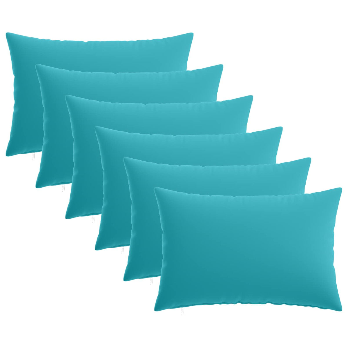 vidaXL Throw Pillow 6 pcs HEERLEN Turquoise 30 x 50 cm Polyester 2