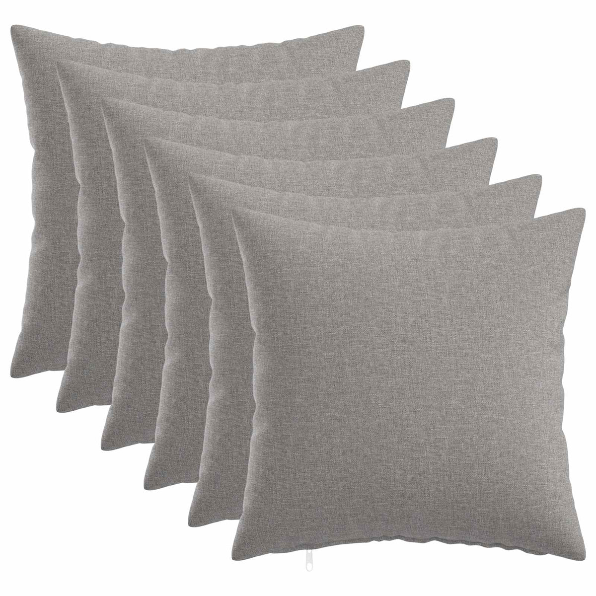 Throw Pillow HEERLEN Fabric Cloud Grey