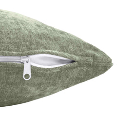 vidaXL Throw Pillow 6 pcs HEERLEN Green 35 x 35 cm Chenille Fabric 6