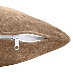 vidaXL Throw Pillow 6 pcs HEERLEN Brown 35 x 35 cm Chenille Fabric 6