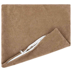 vidaXL Cushion with Pillow HEERLEN 6 pcs Taupe Microfiber Fleece 3