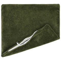 Cushion with Pillow HEERLEN 6 pcs Green Microfiber Fleece, image 3